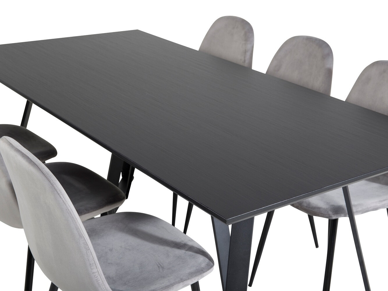 Conjunto para refeições Dallas 2476 (Cinzento + Preto)