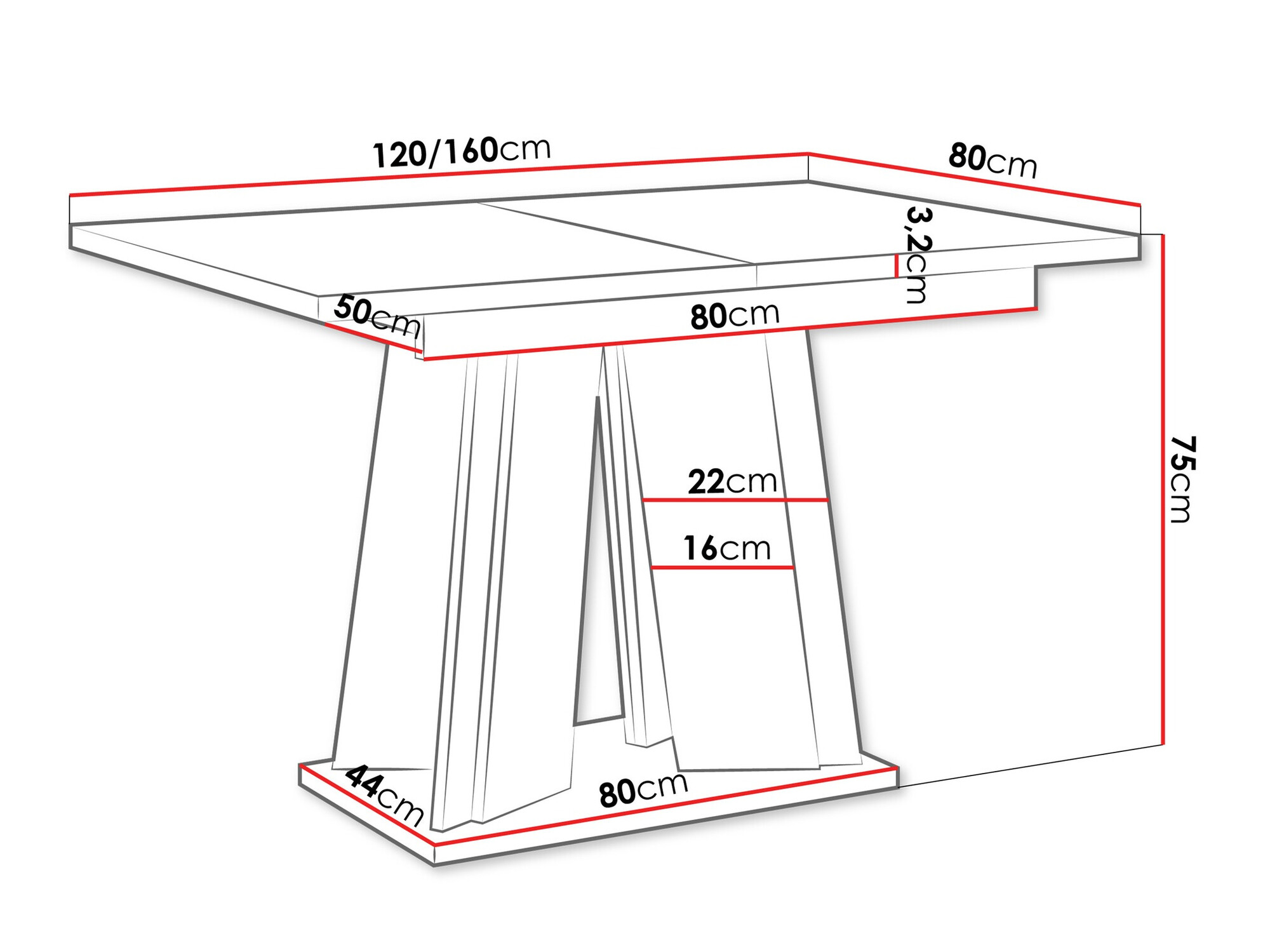 Mesa Goodyear 129 (Marmore branco)