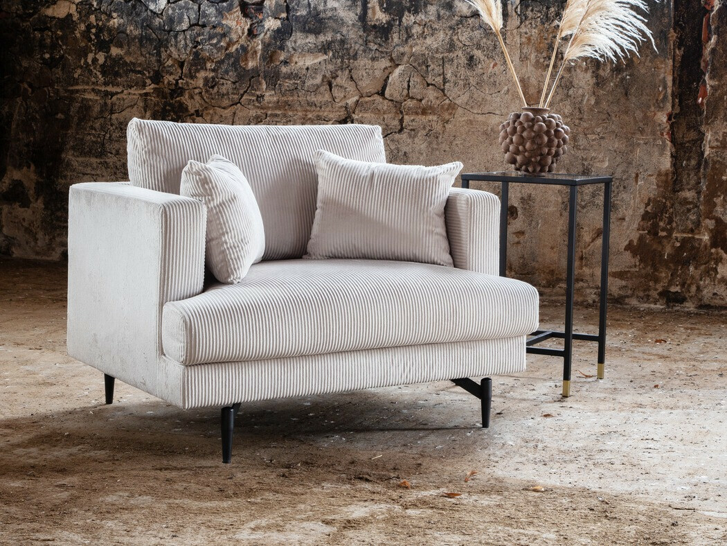 Poltrona Dallas 1703 (Bege + Preto)