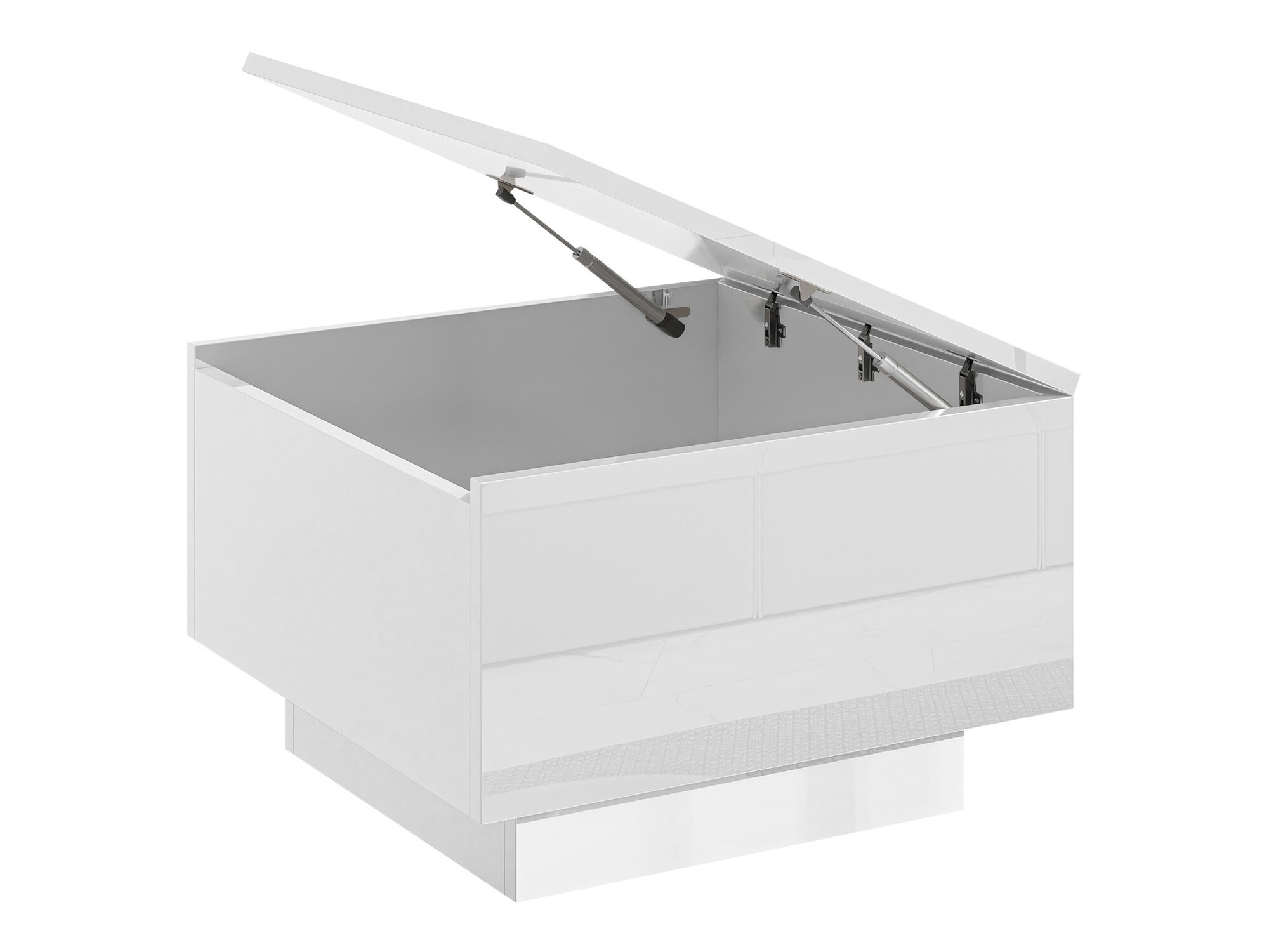 Mesa para revistas Goodyear 133 (Branco brilhante)