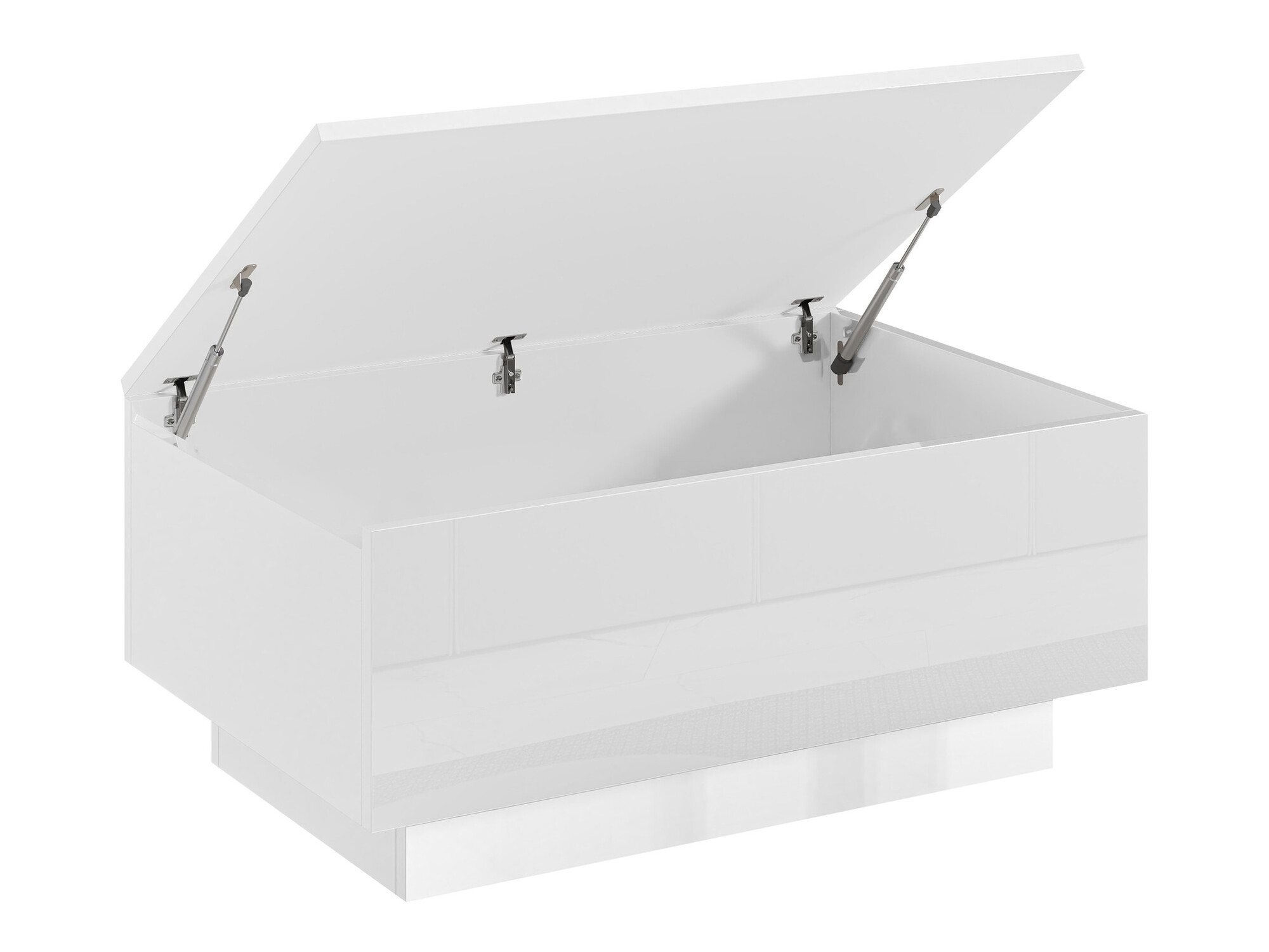 Mesa para revistas Goodyear 134 (Branco brilhante)