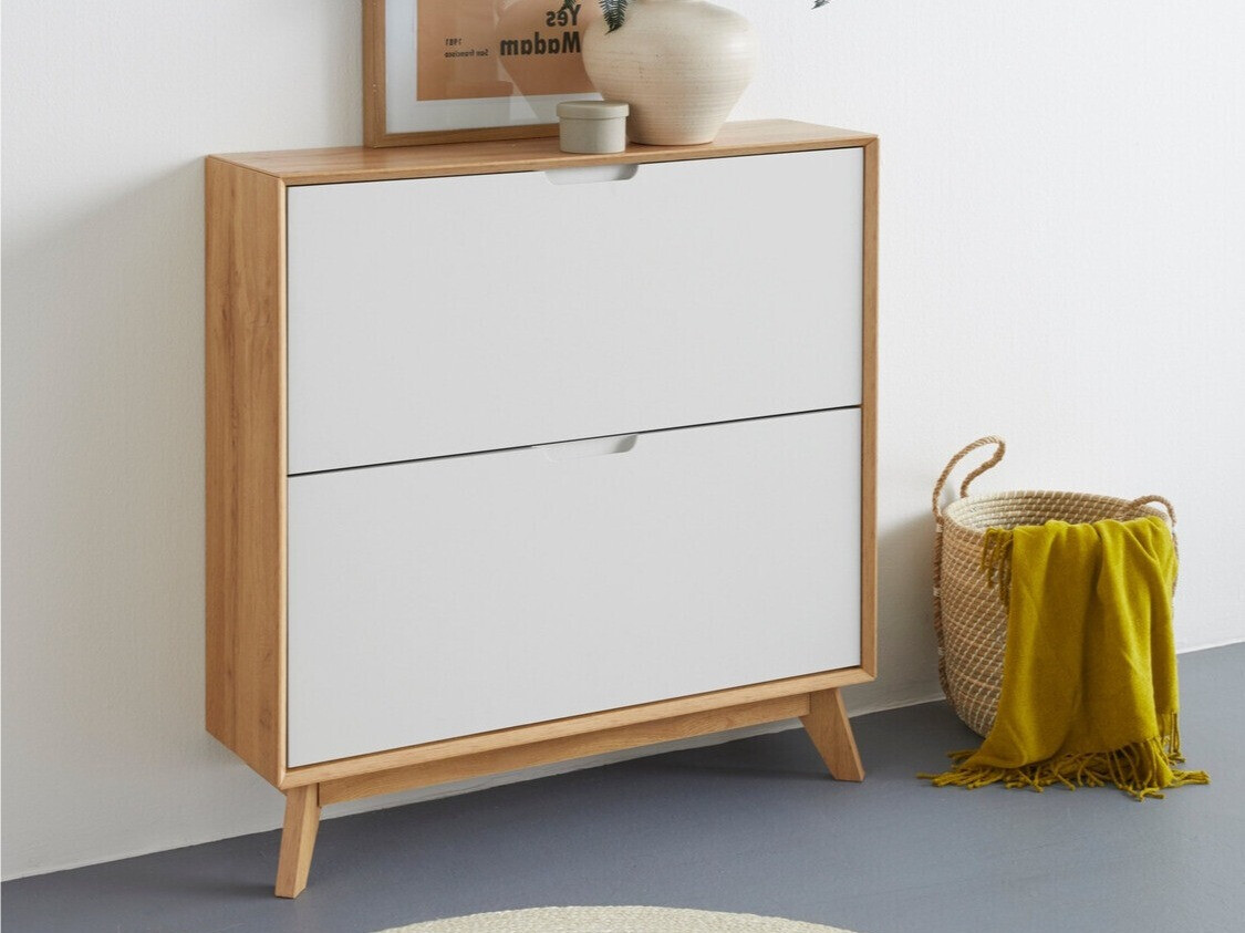 Sapateira Dorvou 106 (Branco + Carvalho)