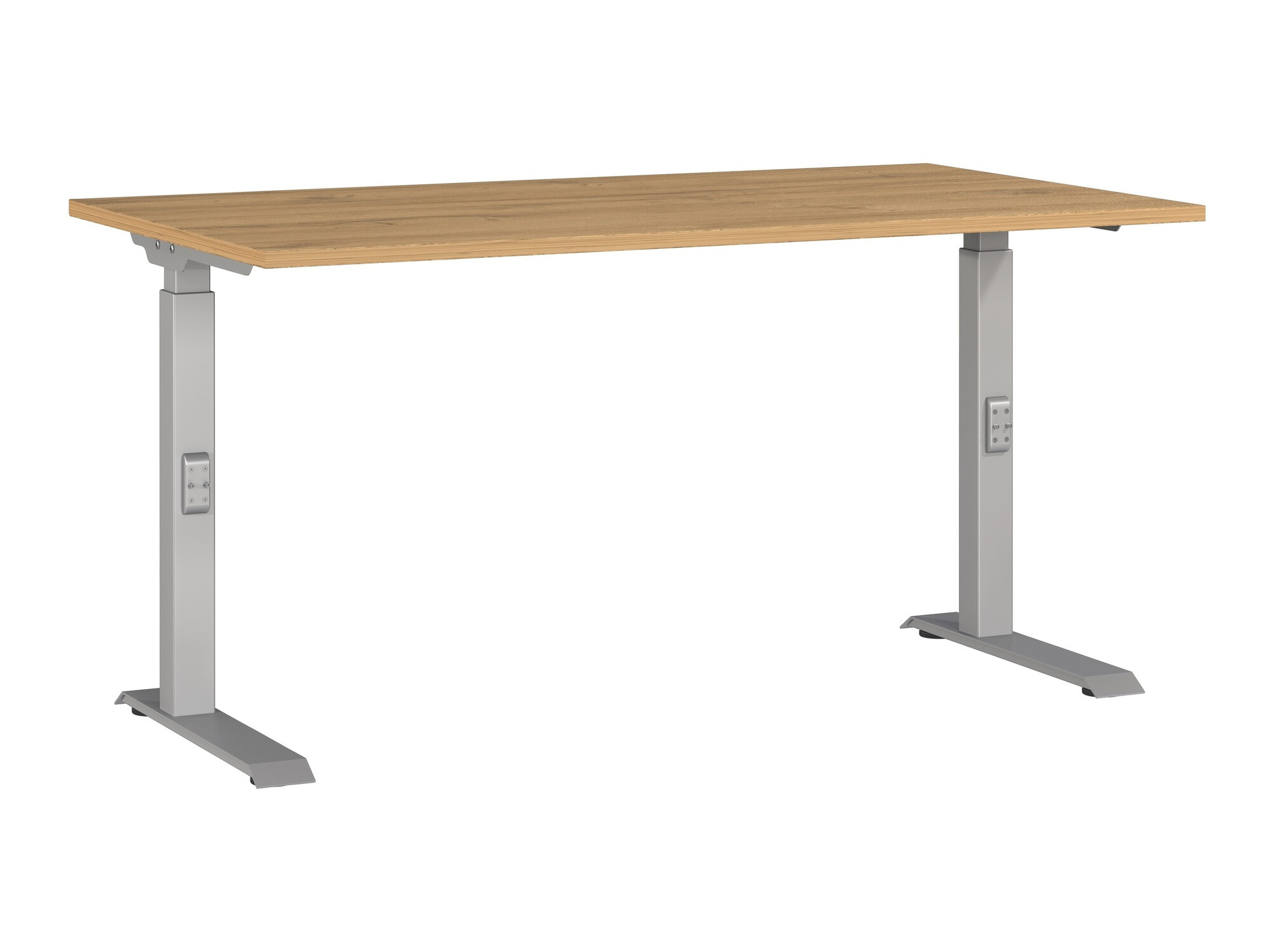 Mesa de escritório Sacramento 419 (Carvalho Grandson + Prateado)