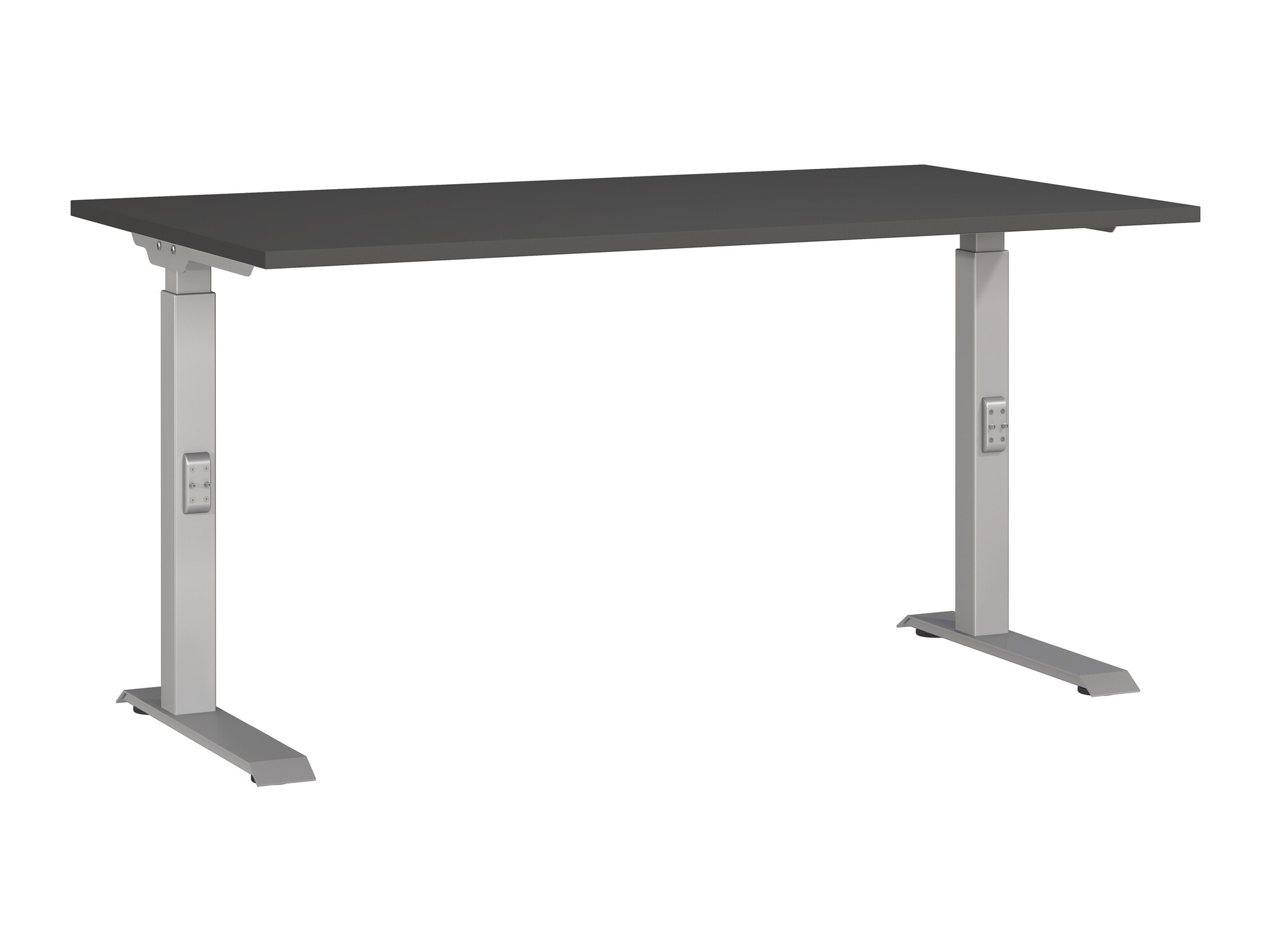 Mesa de escritório Sacramento 419 (Grafite + Prateado)