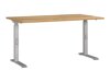 Mesa de escritório Sacramento 419 (Navarra carvalho + Prata)
