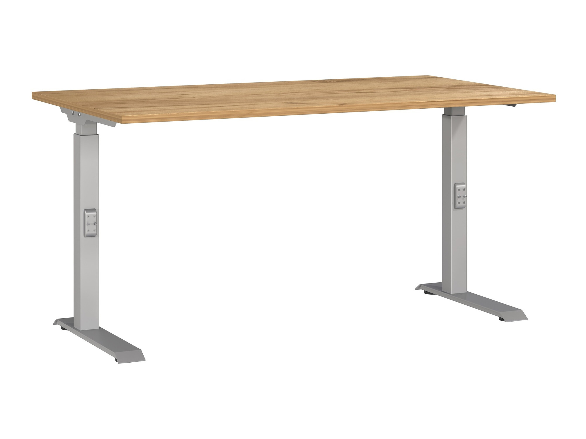 Mesa de escritório Sacramento 419 (Navarra carvalho + Prateado)