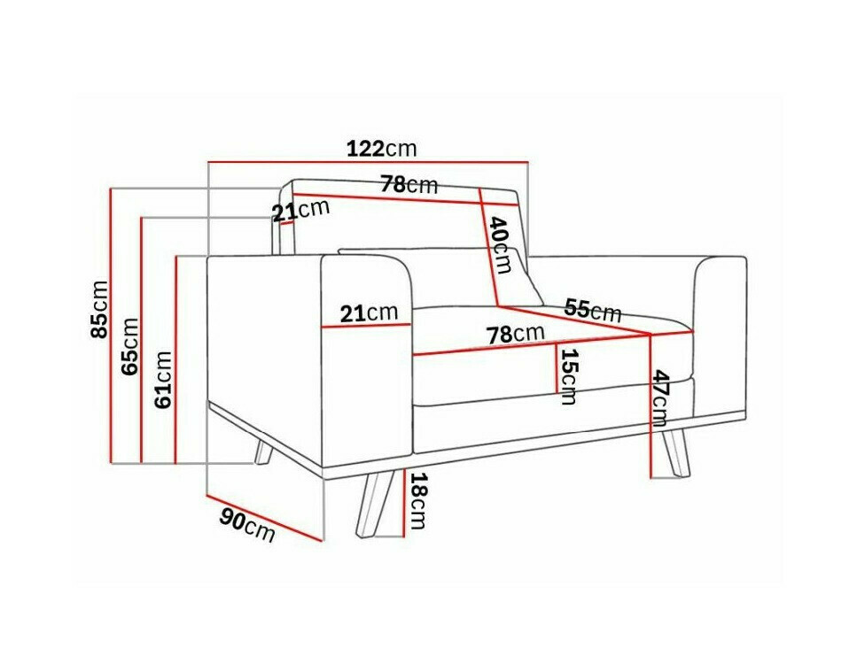 Poltrona Floromo 109 (Monolith 37)