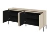 Conjunto para sala de estar Fernolu 112 (Bege + Preto)