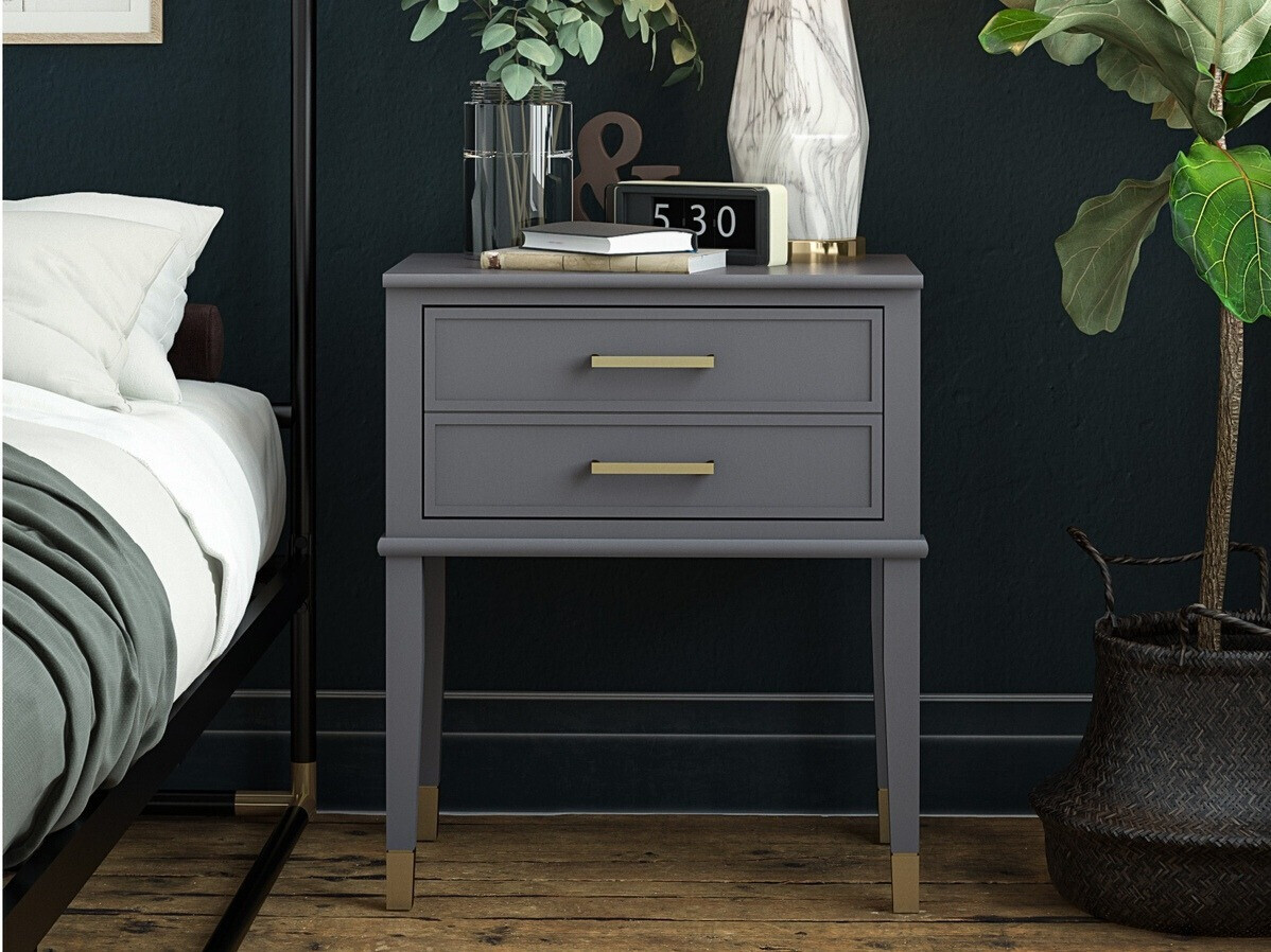 Mesa de cabeceira CosmoLiving by Cosmopolitan Belromu 104 (Grafite)