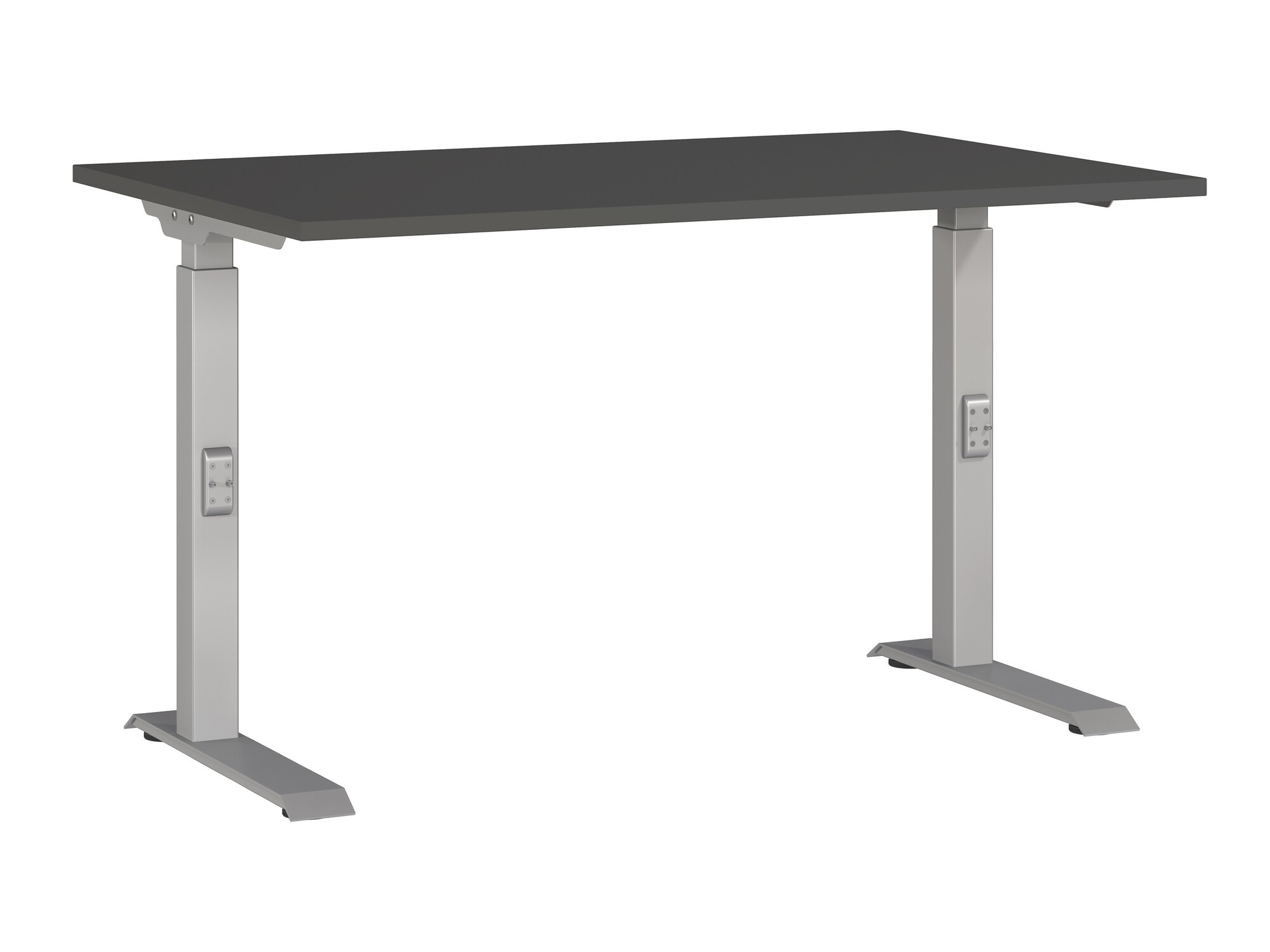 Mesa de escritório Sacramento 420 (Grafite + Prateado)