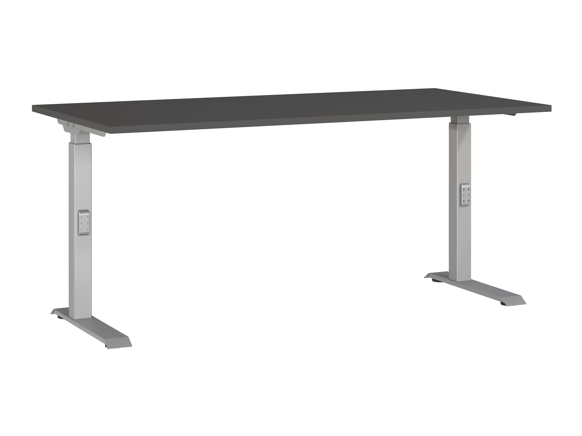 Mesa de escritório Sacramento 421 (Grafite + Prateado)