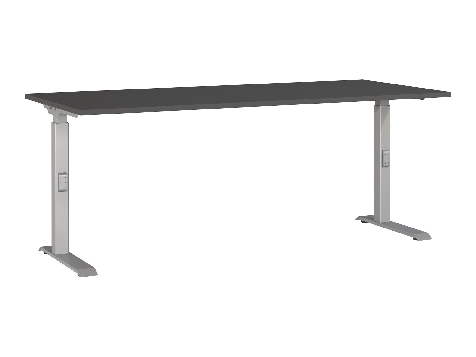 Mesa de escritório Sacramento 422 (Grafite + Prateado)