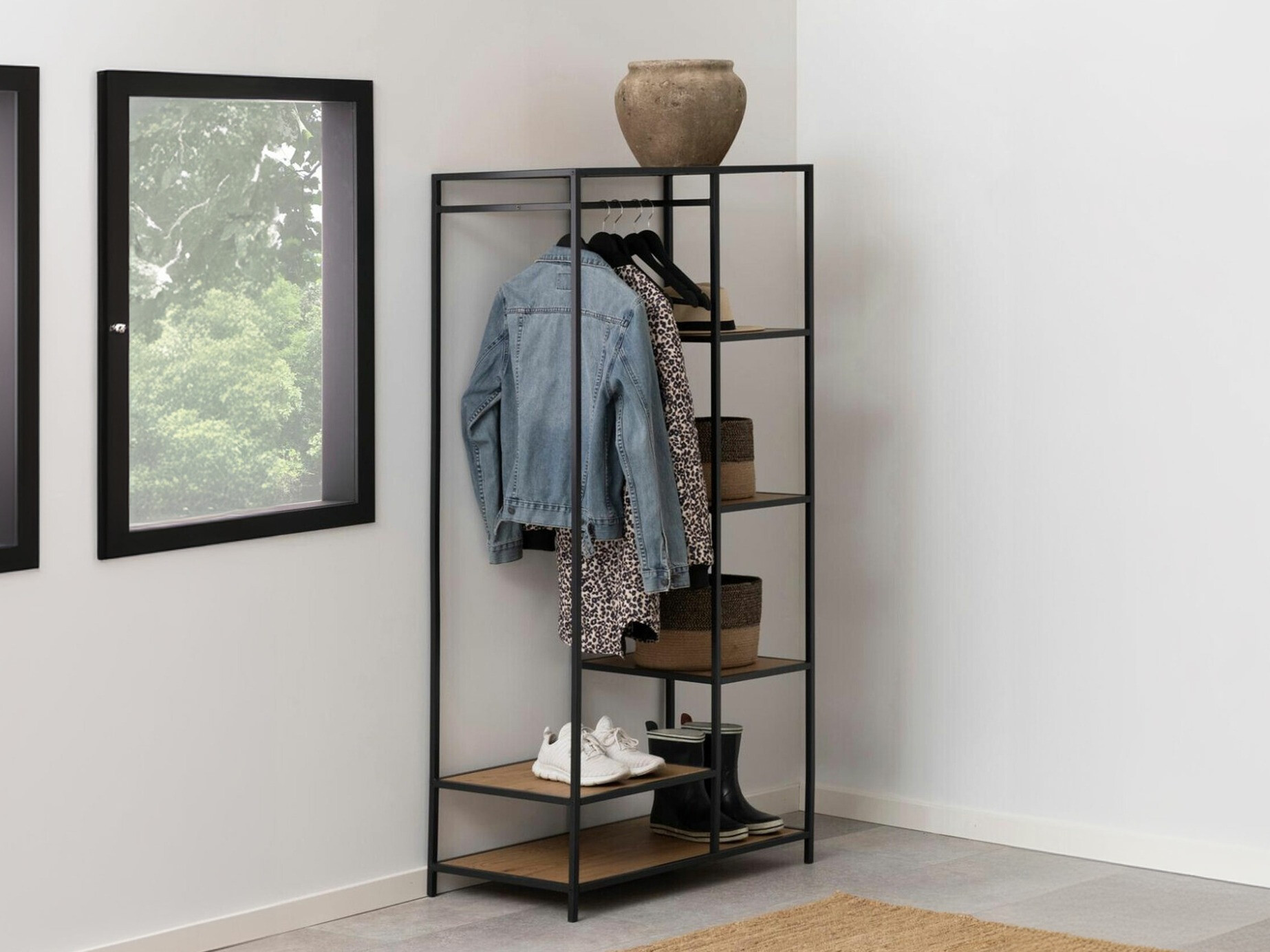 Cabide Norsica Sevferi 159 (Carvalho selvagem + Preto)