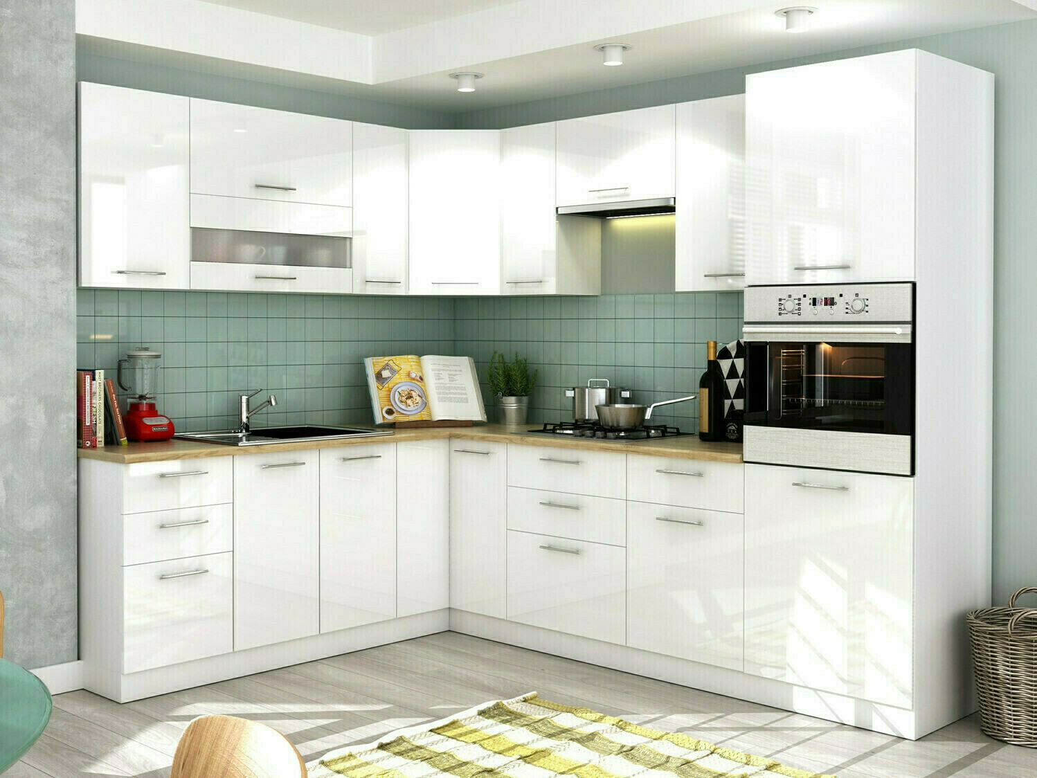 Armário modular suspenso Tiffa White 130