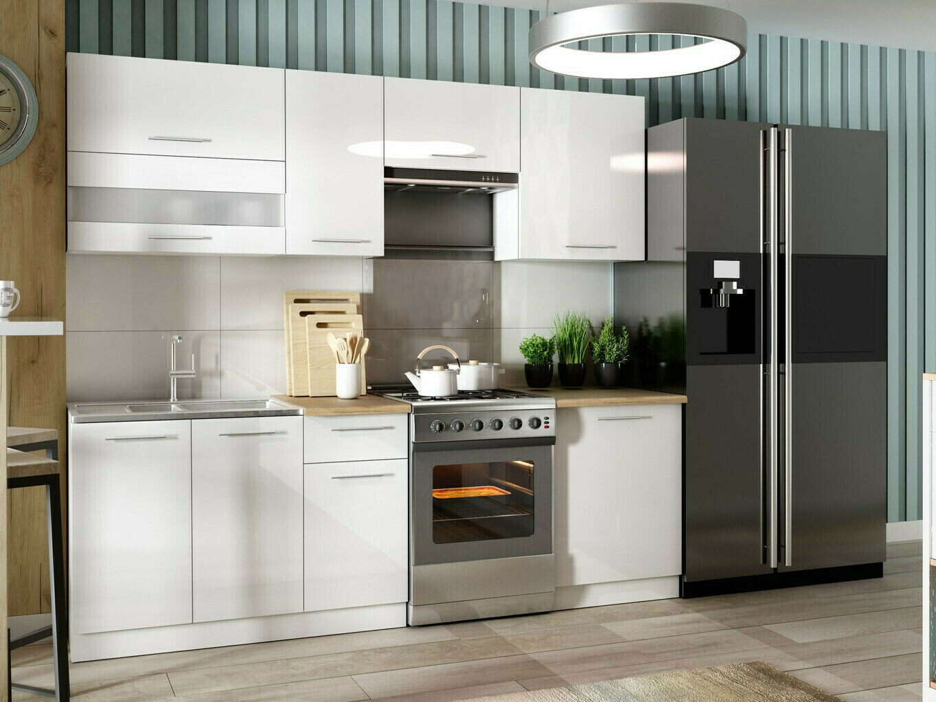 Armário modular suspenso Tiffa White 131