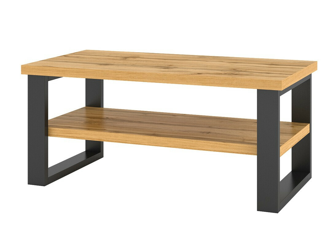 Mesa de centro Avicavu 110 (Carvalho wotan + Preto)