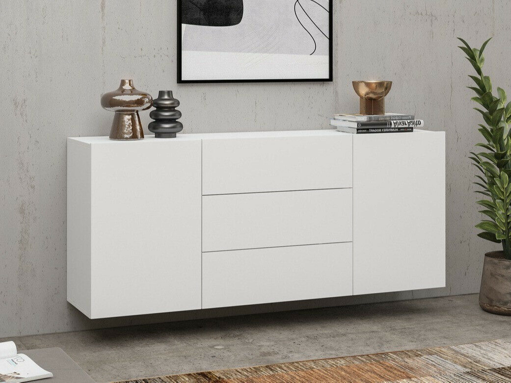 Cómoda Revmiru 103 (Branco + Carvalho wotan)