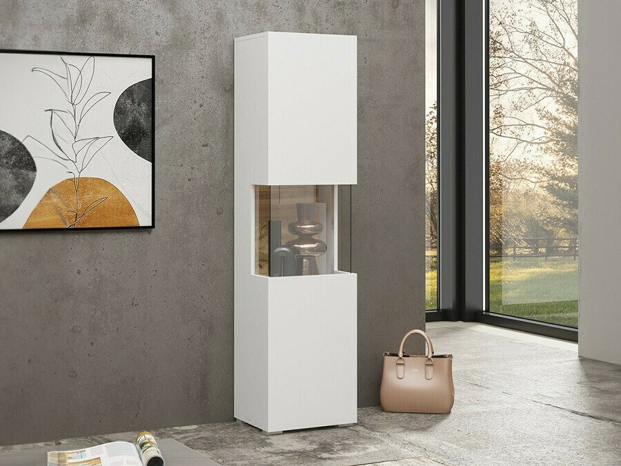 Estante Revmiru 100 (Branco + Carvalho wotan)