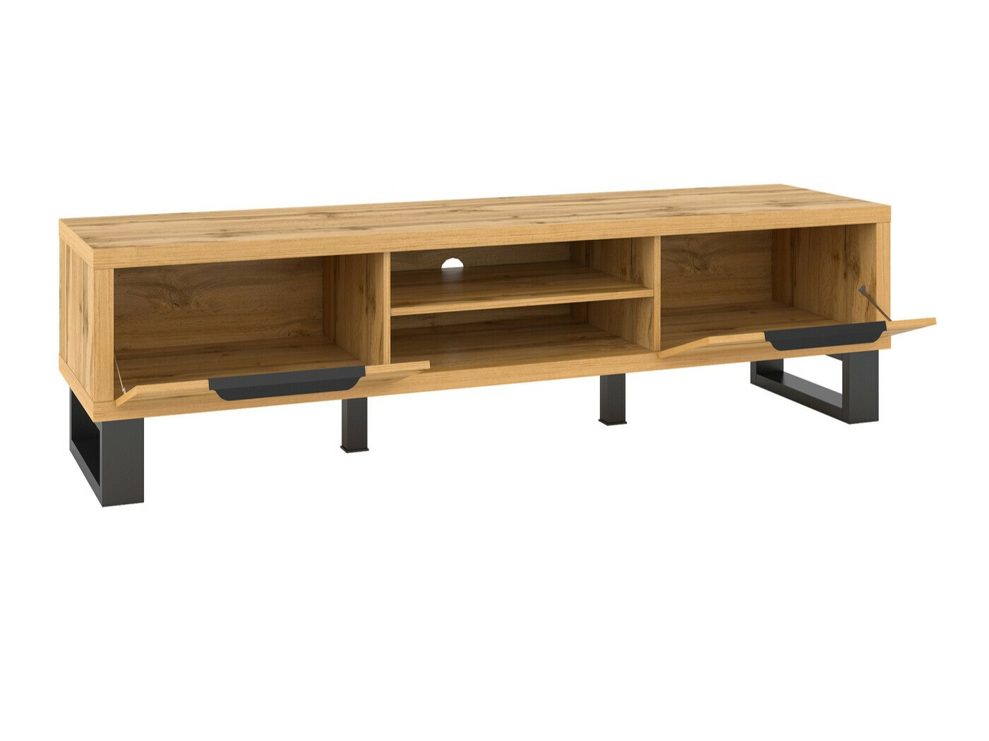 Móvel de TV Avicavu 101 (Carvalho wotan + Preto)