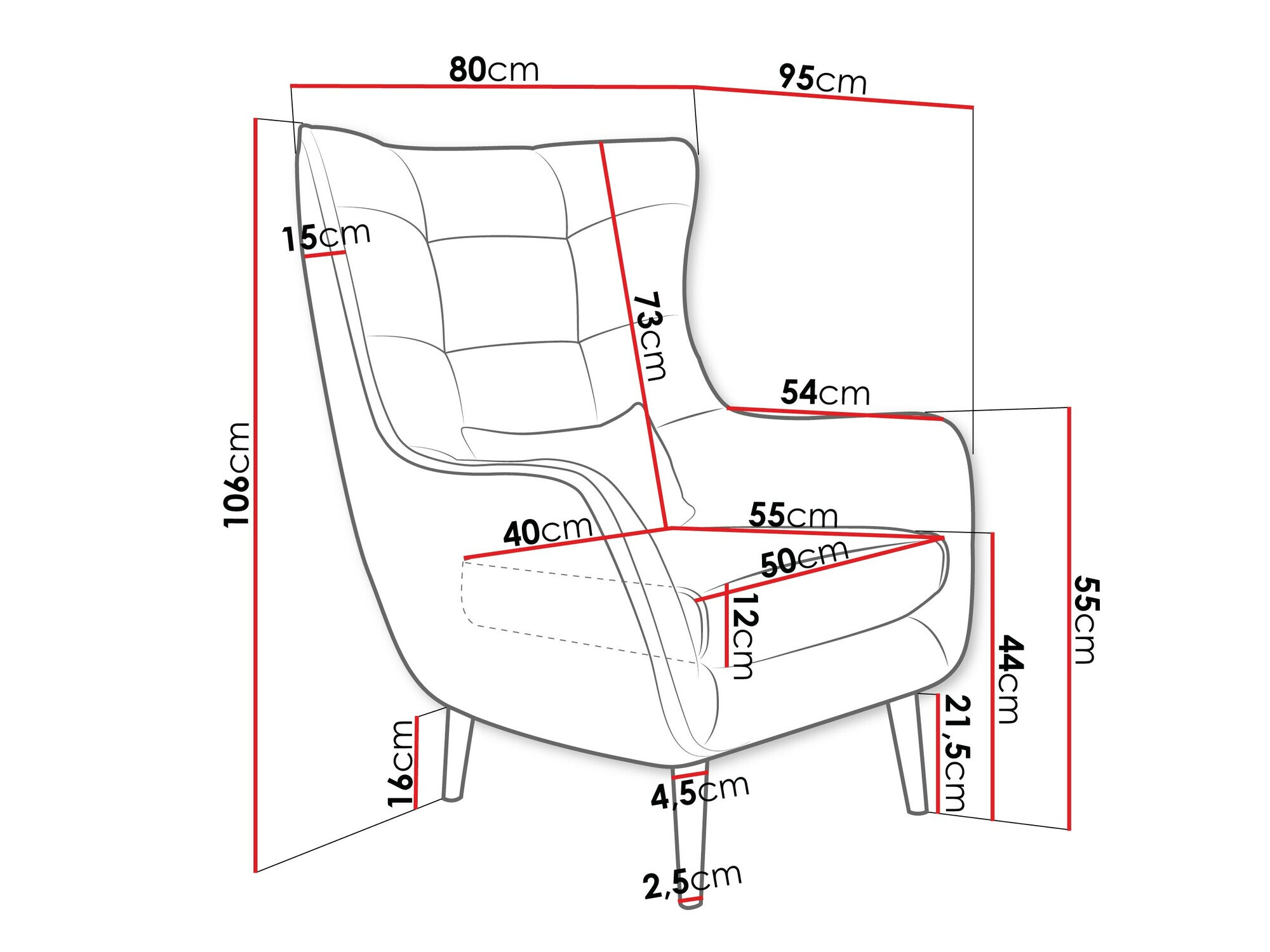 Poltrona Comfivo Ulmus III (Poso 100)
