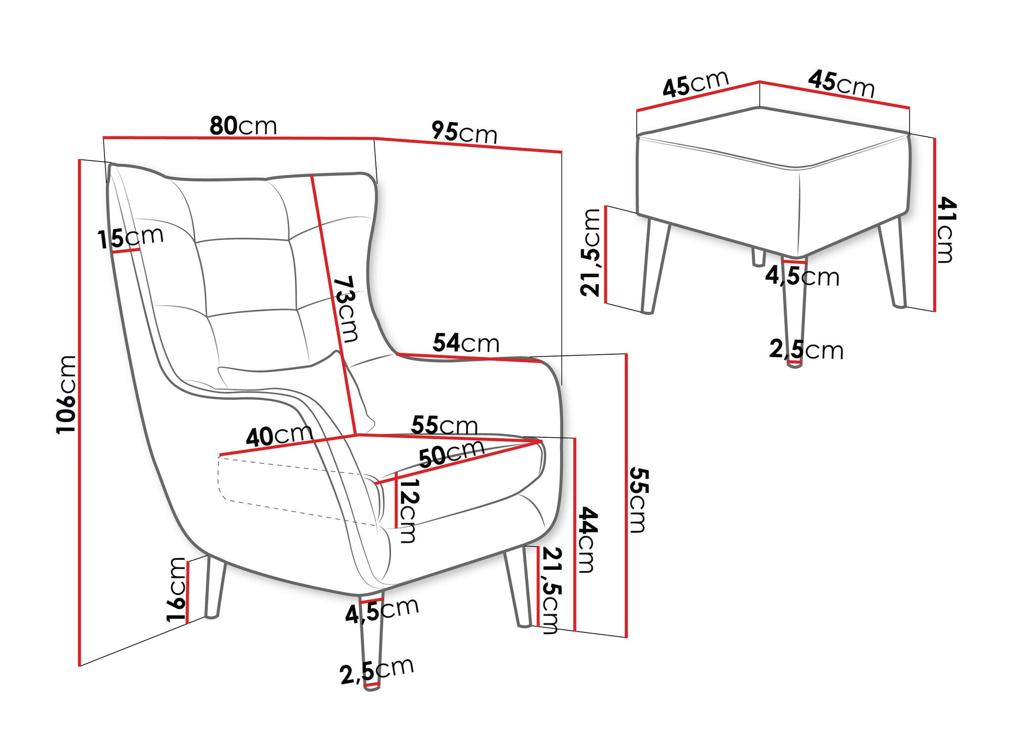 Poltrona Comfivo Ulmus V (Poso 100)