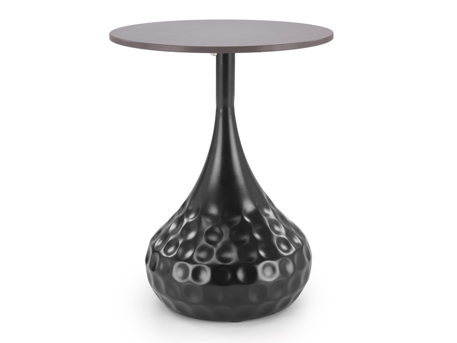 Mesa de apoio Houston 1807 (Preto + Mármore preto)