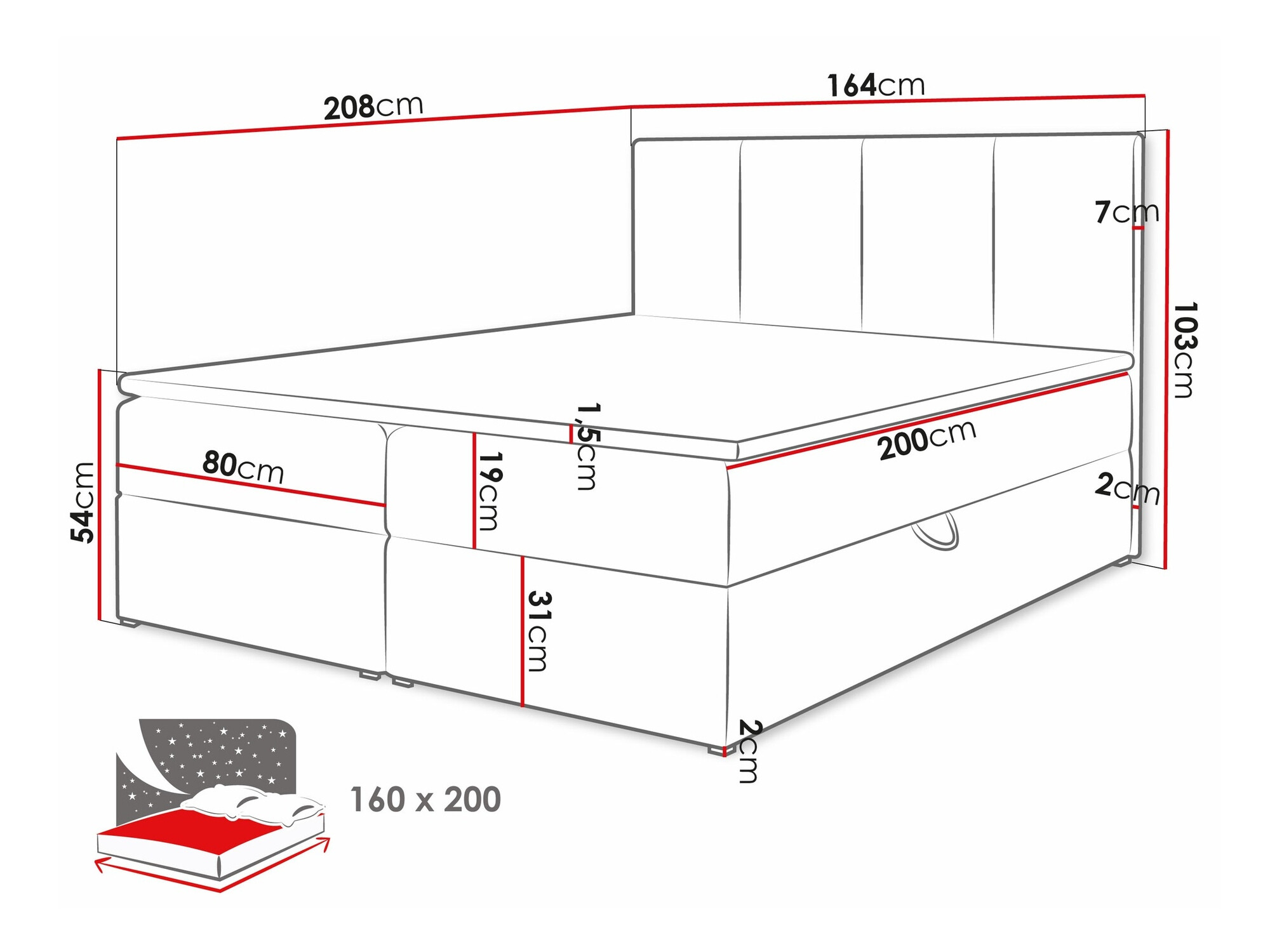 Cama continental Oppidum (Polo 894)