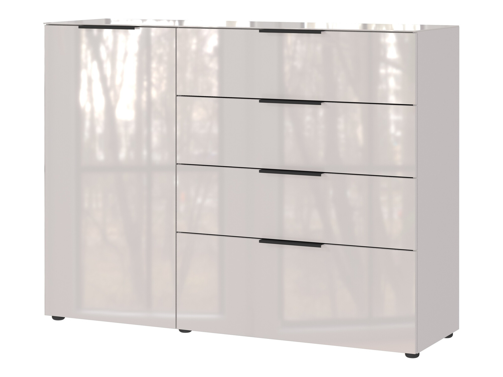 Cómoda Sacramento 300 (Creme + Creme brilhante)