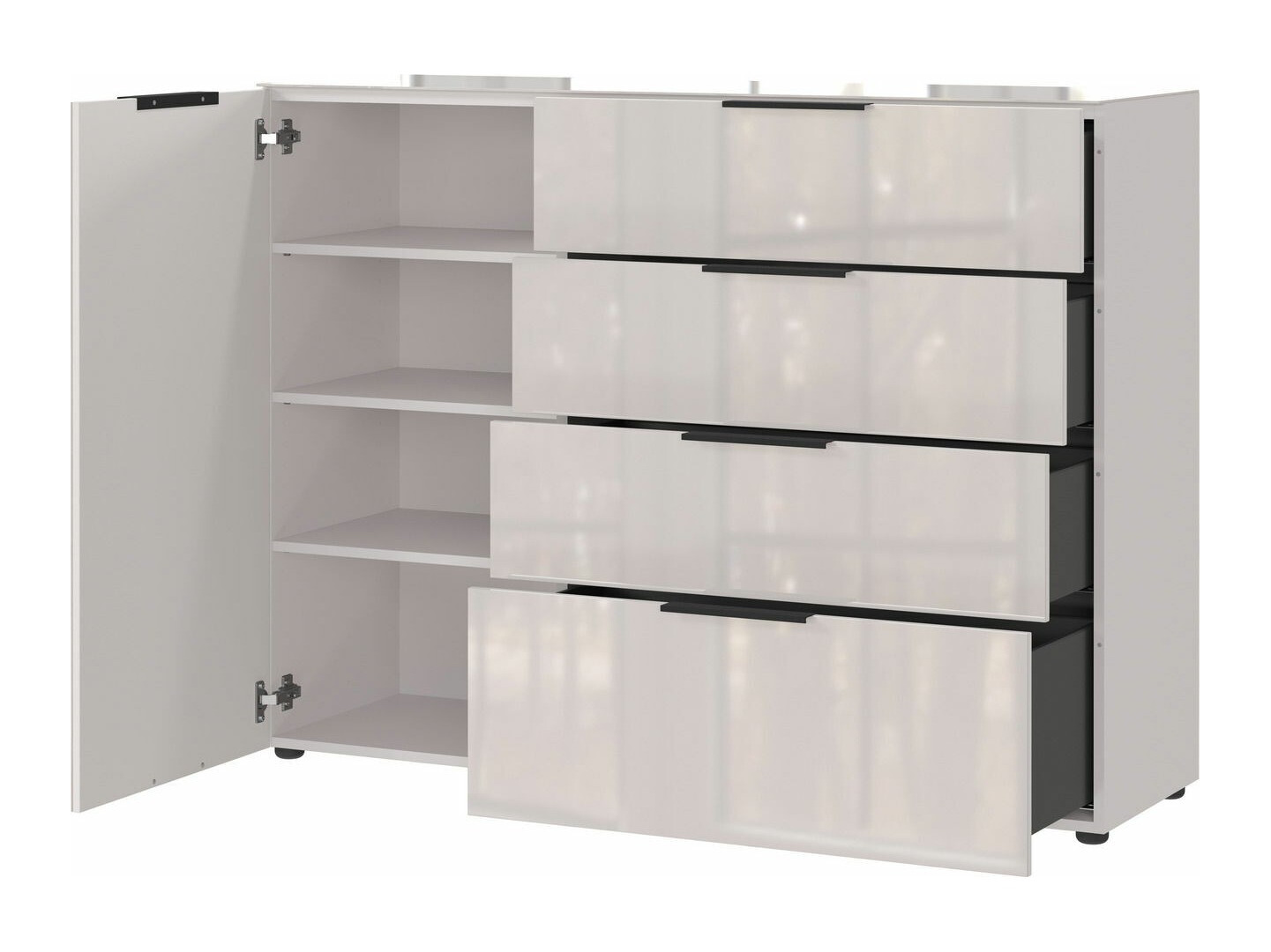 Cómoda Sacramento 300 (Creme + Creme brilhante)