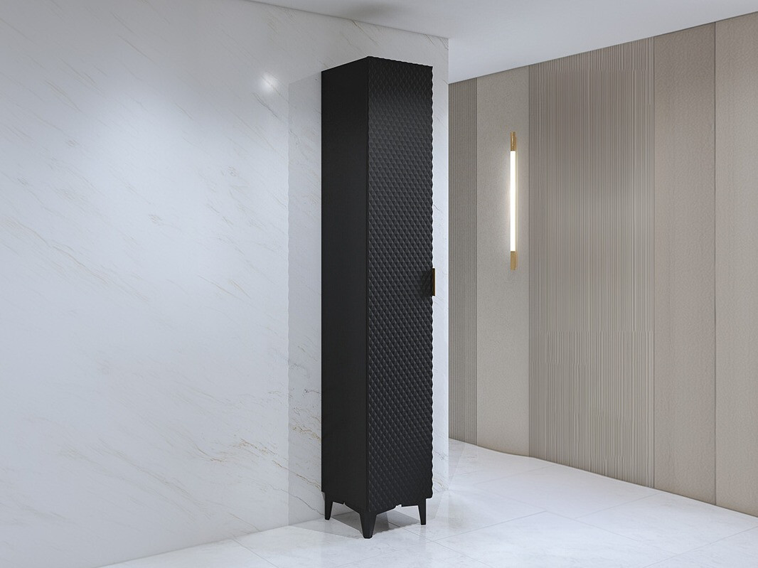 Armário colocado para casa de banho Liretu 100 (Preto)