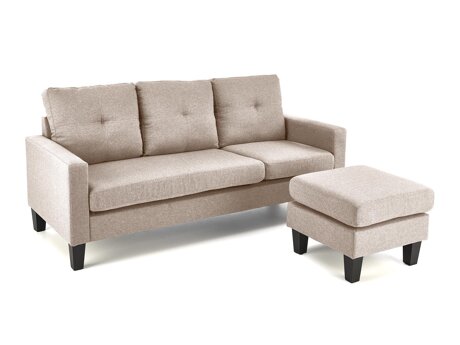 Conjunto de mobiliário com estofo Houston 1825 (Bege)