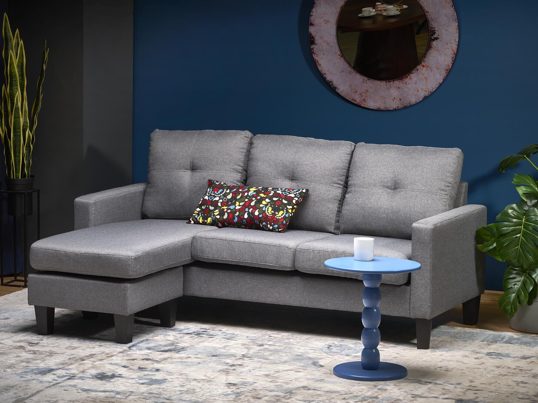 Conjunto de mobiliário com estofo Houston 1825 (Cinzento)