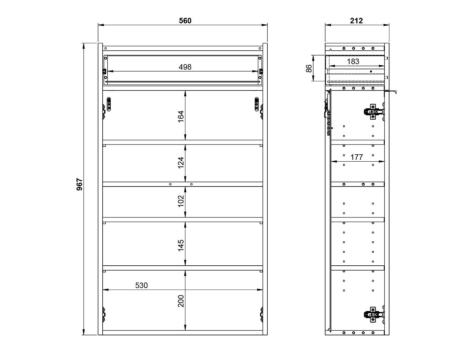 Sapateira Cirsale 101 (Grafite + Navarra carvalho)