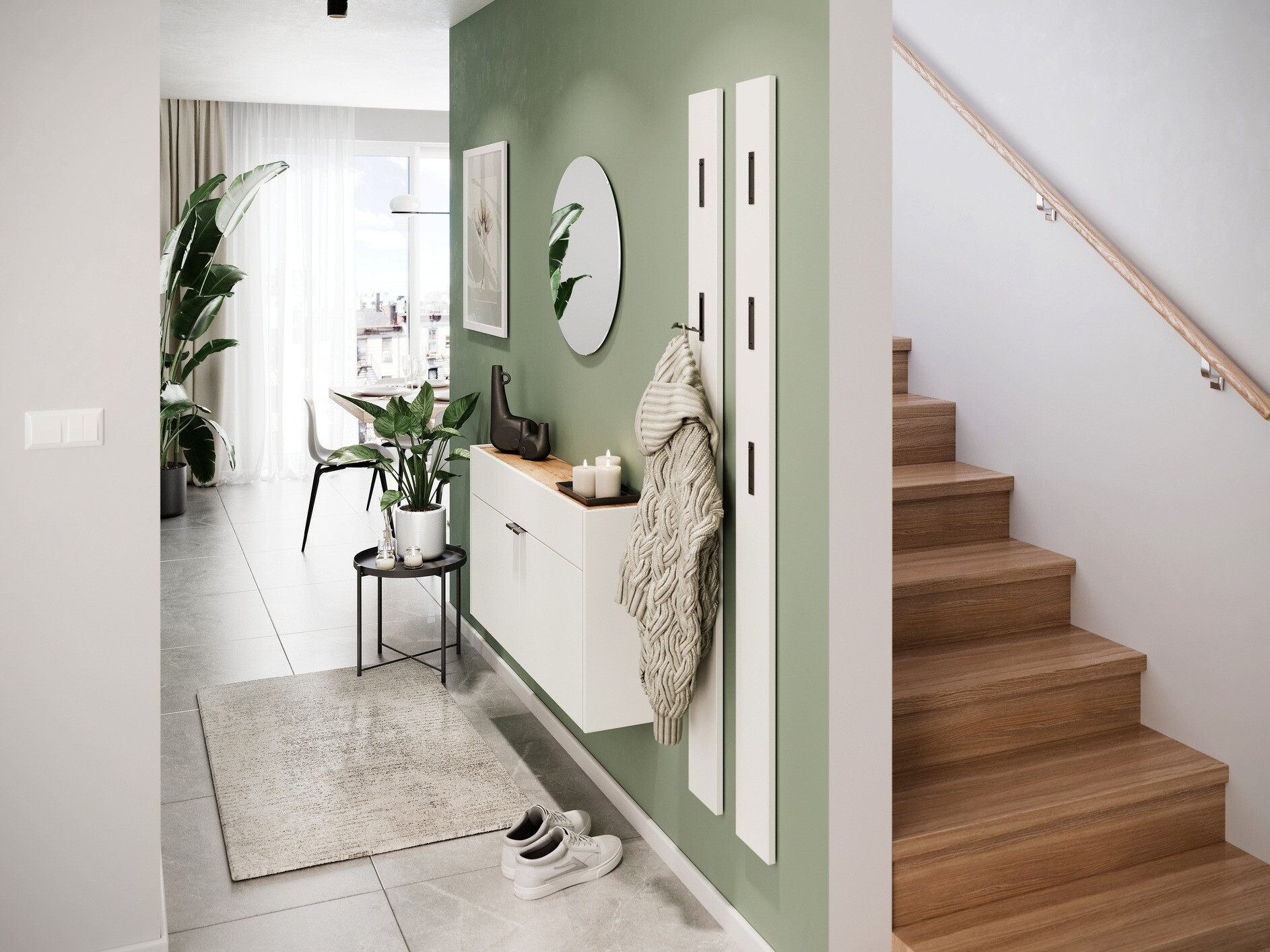 Sapateira Cirsale 102 (Branco + Navarra carvalho)