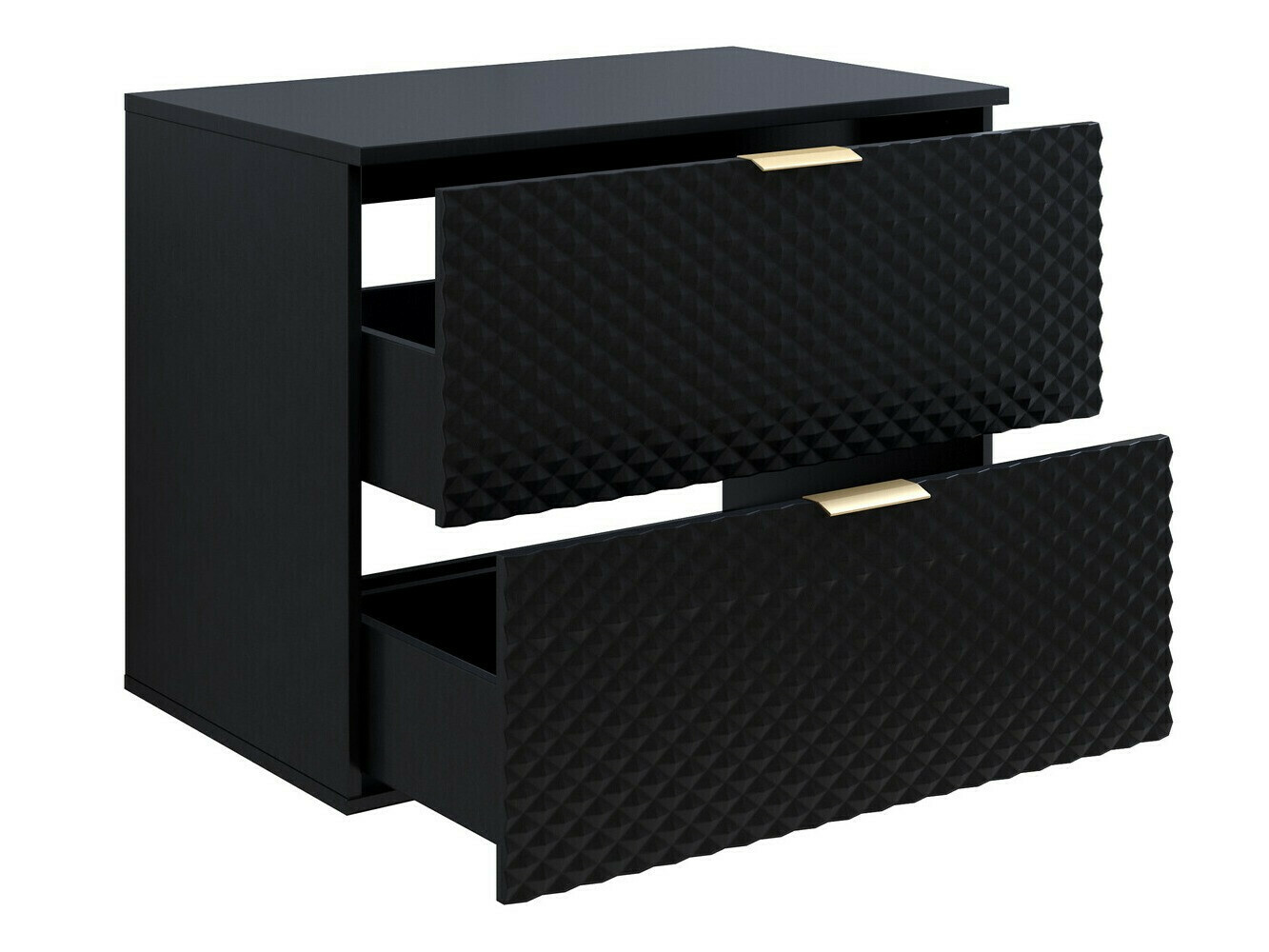 Armário suspenso para casa de banho para lavatório Liretu 107 (Preto)