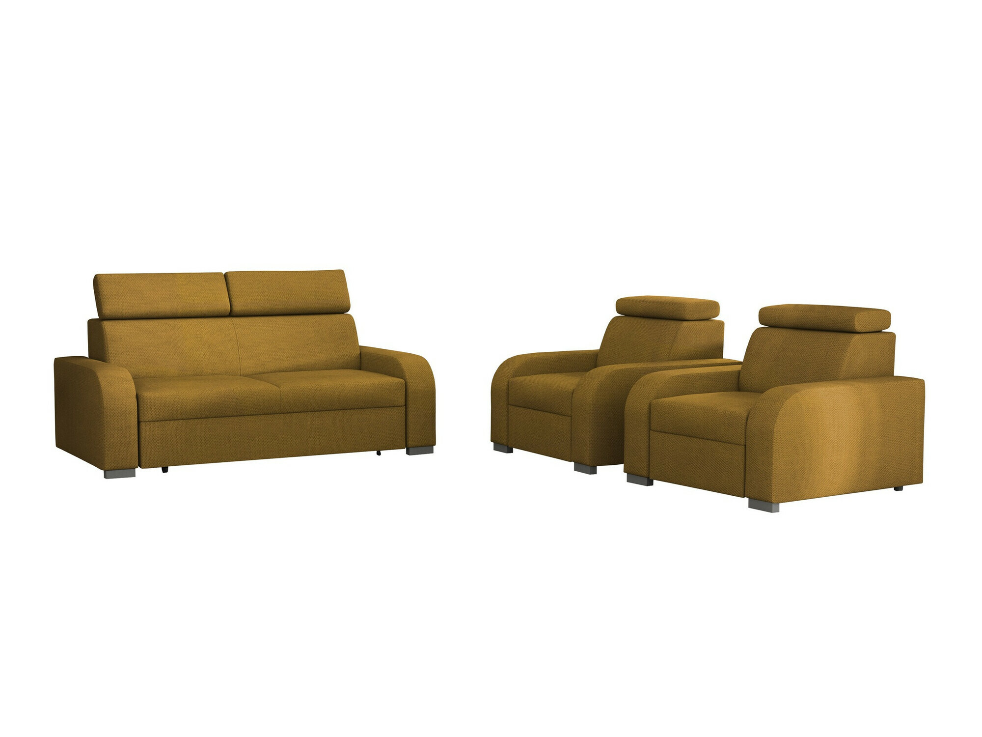 Conjunto de mobiliário com estofo Ovos (Crown 10)
