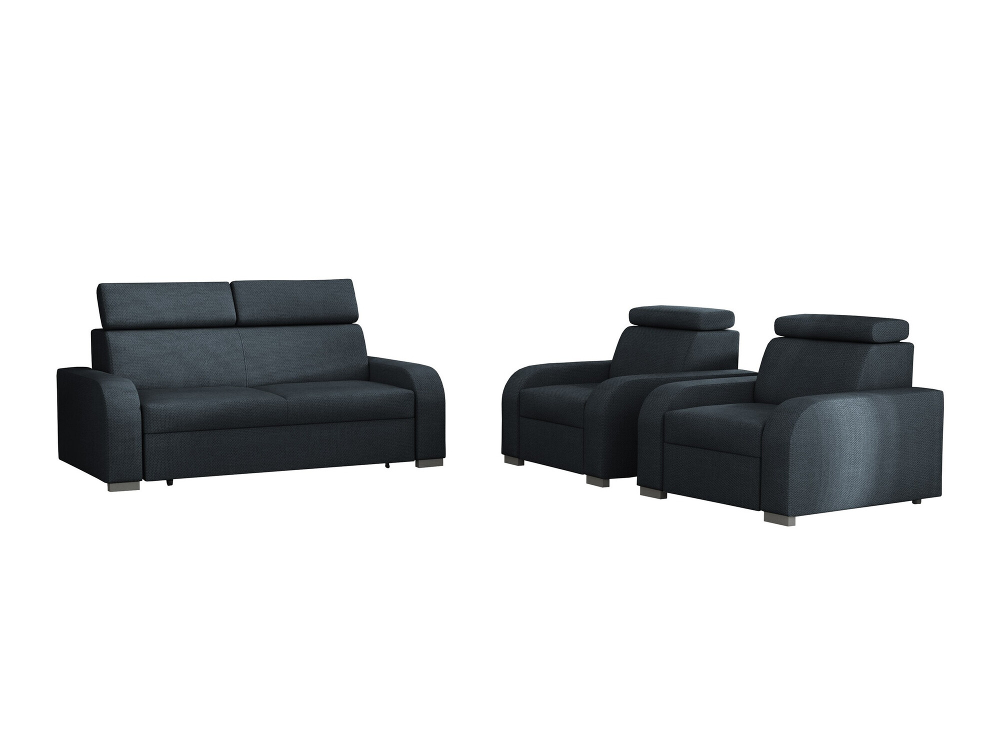 Conjunto de mobiliário com estofo Ovos (Crown 15)