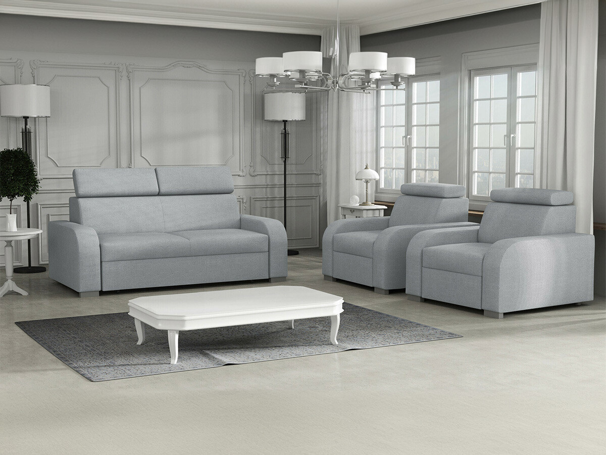 Conjunto de mobiliário com estofo Ovos (Crown 17)