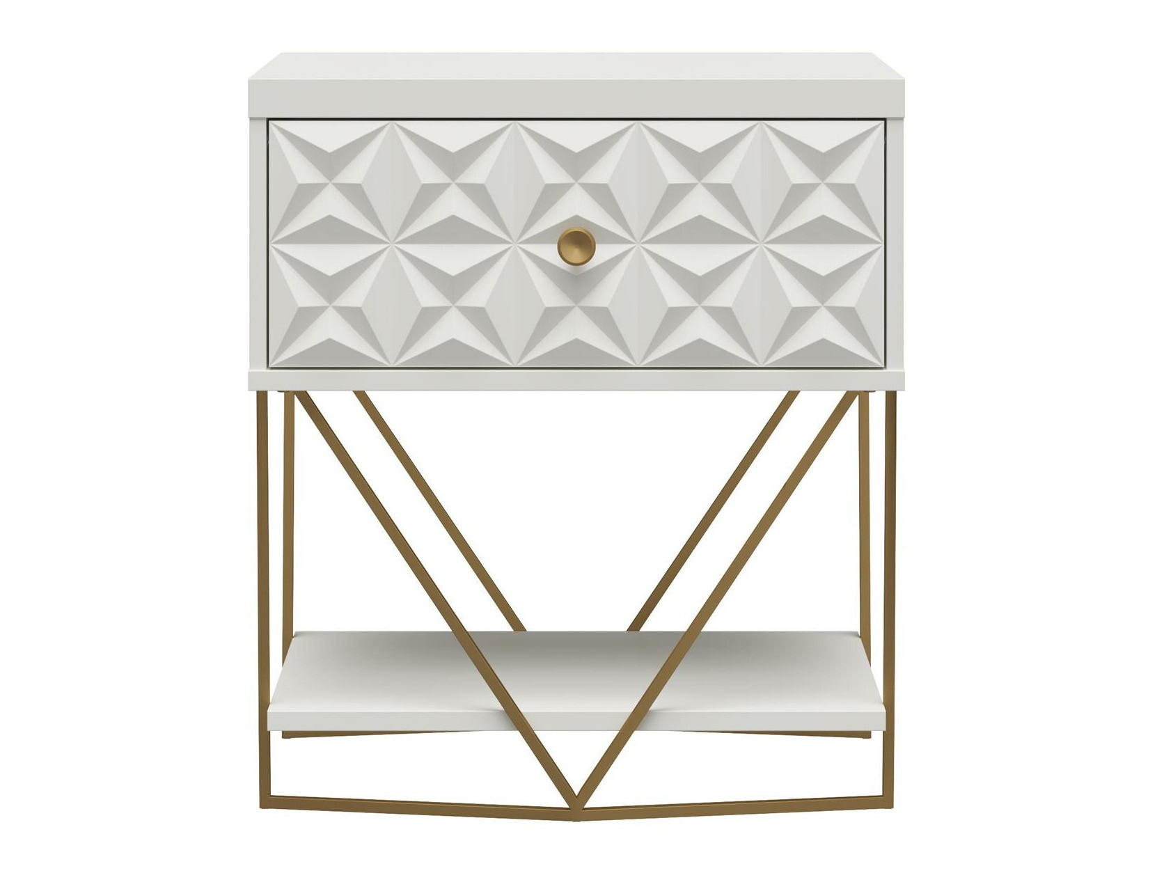 Mesa de cabeceira CosmoLiving by Cosmopolitan 162 (Branco)