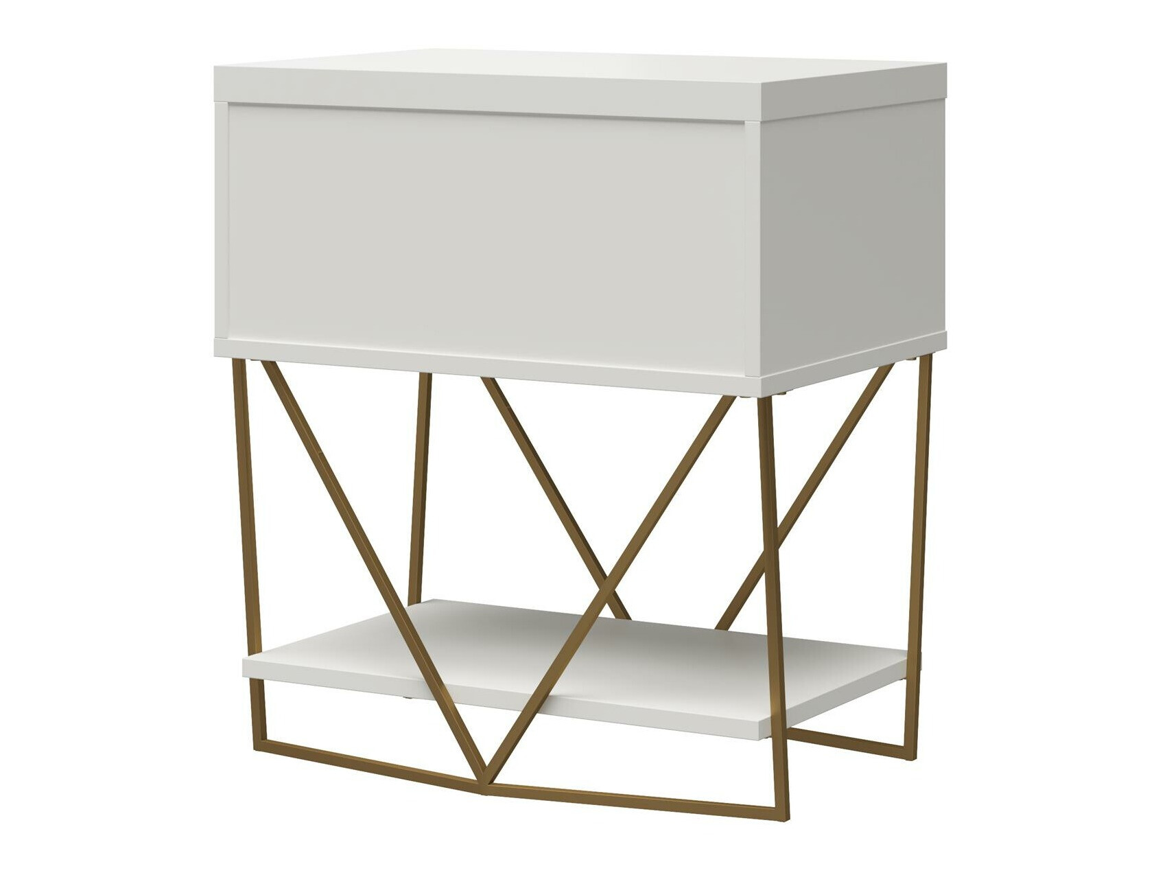 Mesa de cabeceira CosmoLiving by Cosmopolitan 162 (Branco)