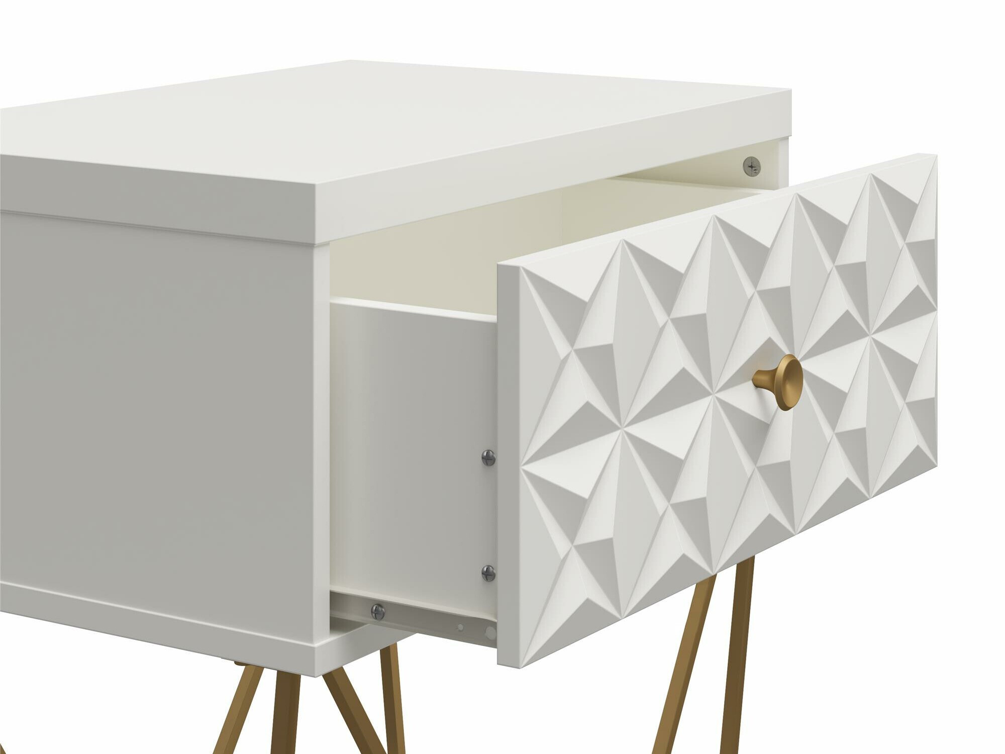 Mesa de cabeceira CosmoLiving by Cosmopolitan 162 (Branco)