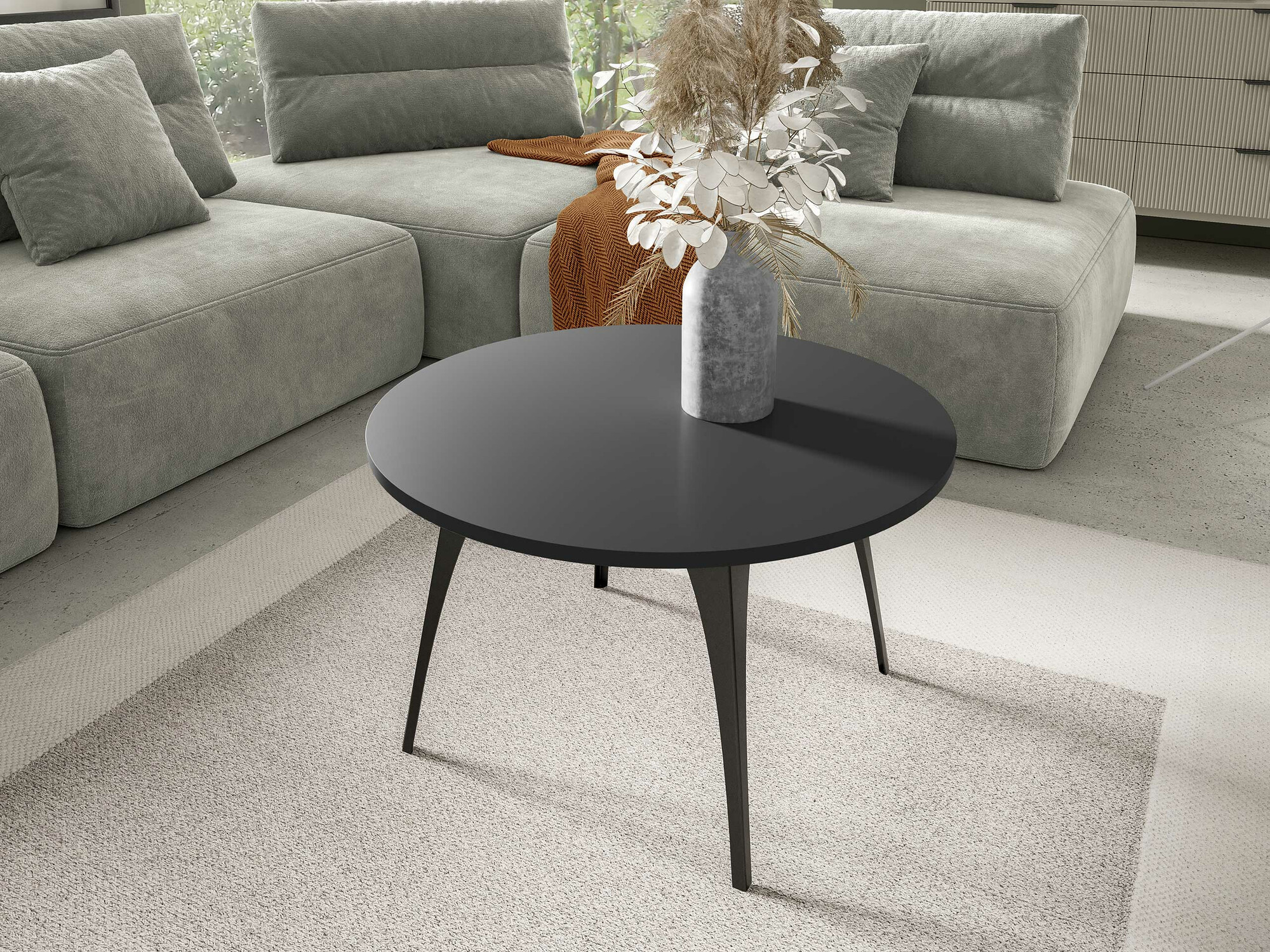 Mesa de centro Oswego 126 (Preto)
