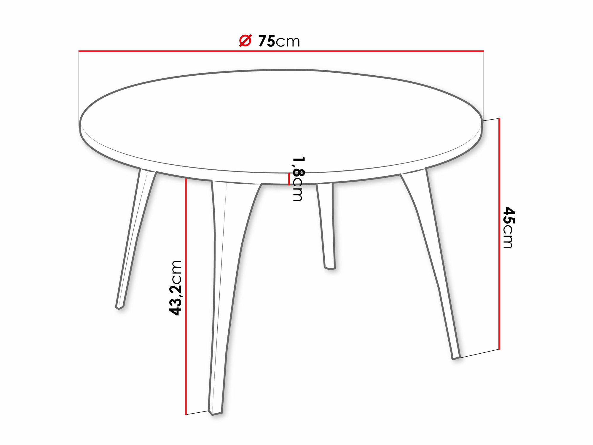Mesa de centro Oswego 126 (Preto)