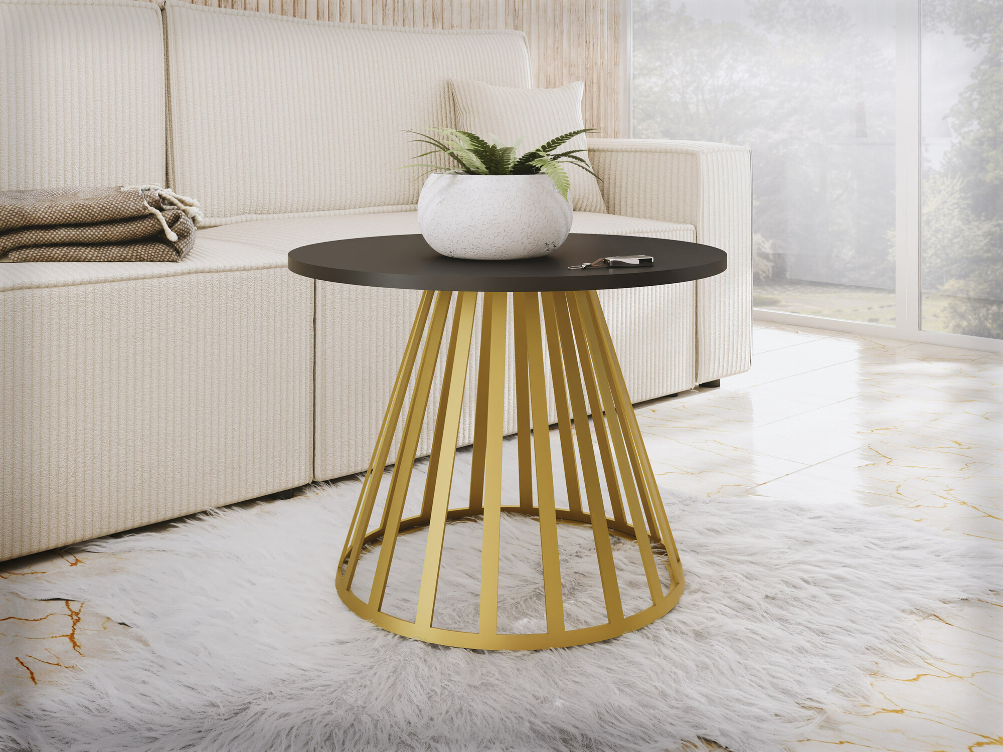 Mesa de centro Oswego 130 (Preto)