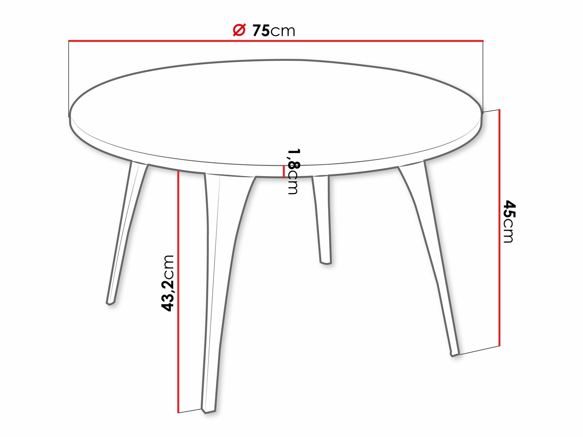 Mesa para revistas Oswego 126 (Mármore preto)