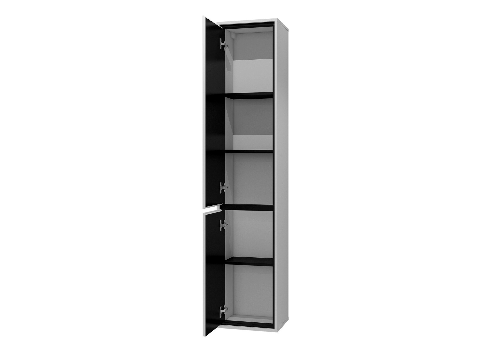 Armário colocado para casa de banho Tecavu 101 (Branco brilhante + Branco)