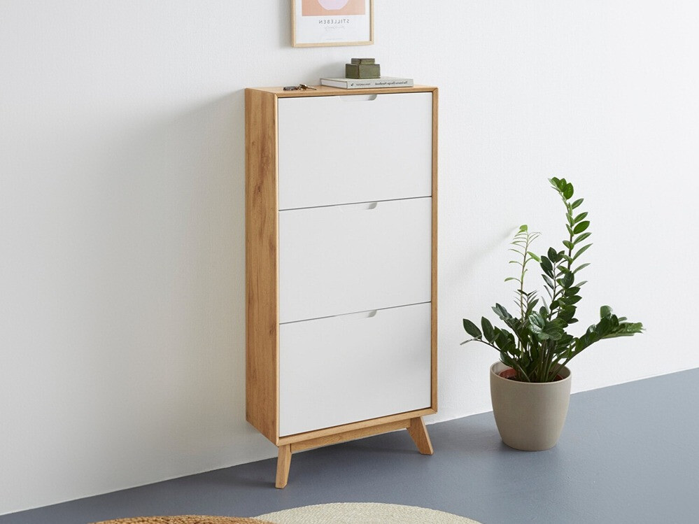 Sapateira Dorvou 104 (Branco + Carvalho)