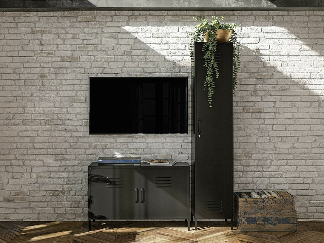 Conjunto para sala de estar Ophfere 105 (Preto)