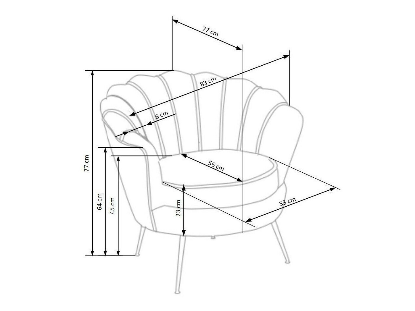 Poltrona Houston 828 (Rosa)