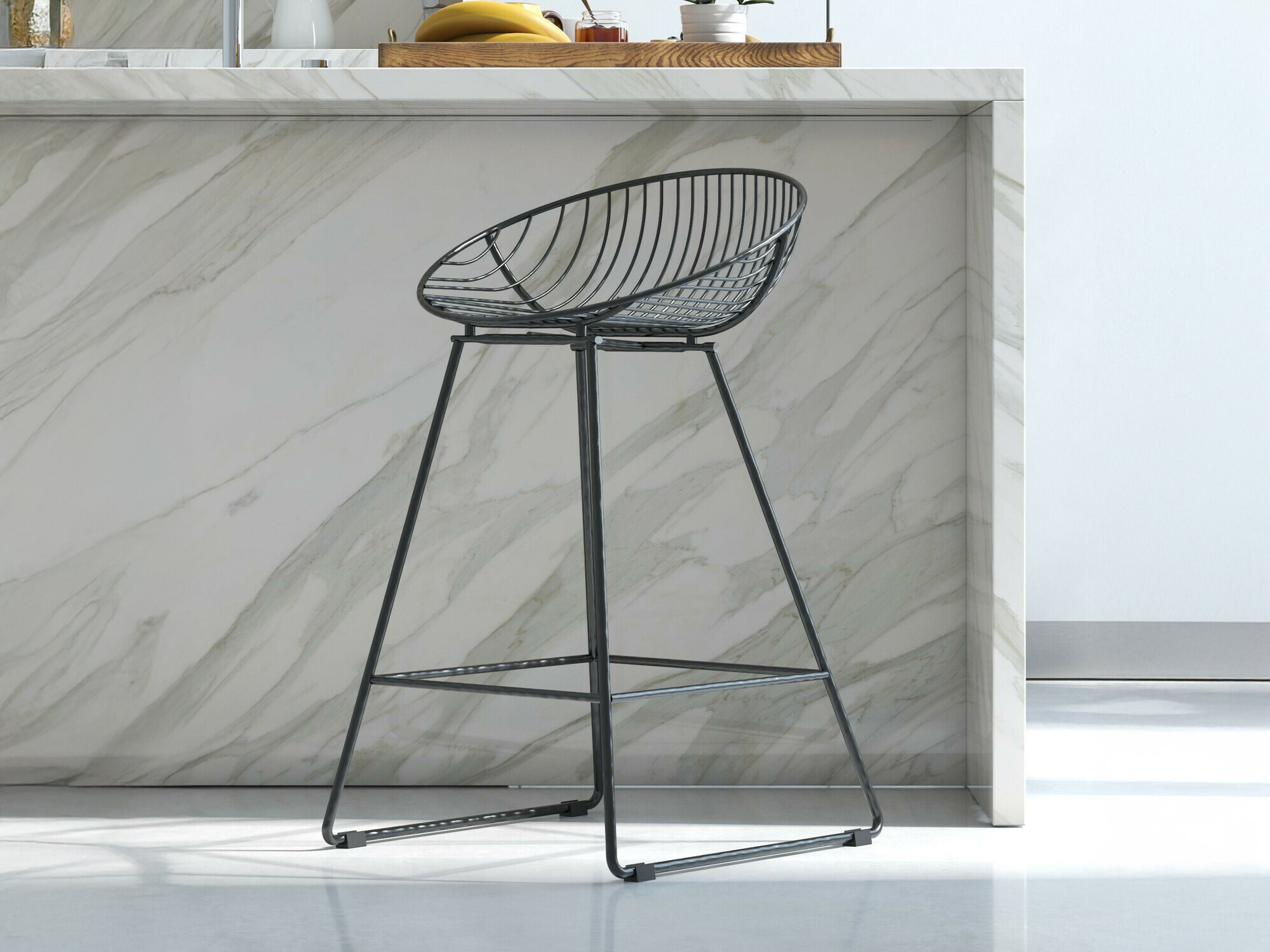 Banco de bar CosmoLiving by Cosmopolitan 139 (Preto)